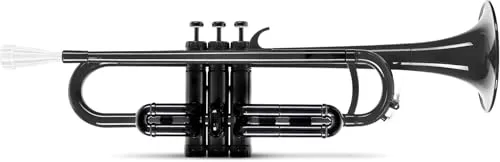 Classic Cantabile MardiBrass ABS Kunststoff Trompete - Perinet-Ventile - 510g leicht - Bohrung: 11,6 mm - inkl. Mundstück und Gigbag - schwarz