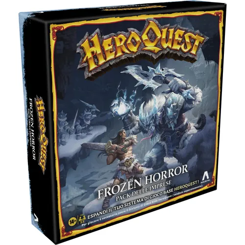 Avalon Hill Heroquest Pack von Unternehmen Frozen Horror Spiel Dungeon Crawler ab 14 Jahren,zum Spielen ist es notwendig,das Heroquest-Basis-Spiel zu haben,Mehrfarbig Sprache: Italienisch erforderlich