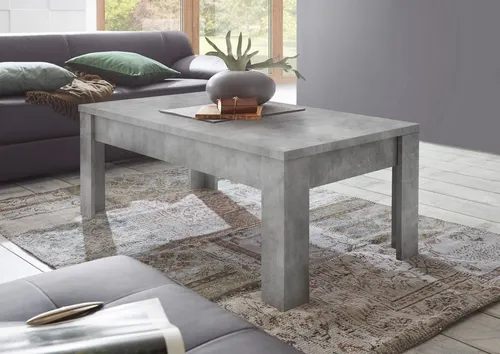 Home affaire Couchtisch Dama 122 x 65 cm, Wohnzimmertisch mit Winkelfuß, Sofatisch, rechteckig, Tischplattenstärke 22 mm