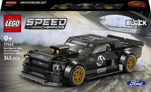 LEGO® Speed Champions 77262 - Ken Blocks 1965 Ford Mustang Hoonicorn V1 - Vollständiges Set mit 345 Teilen für kreative Bauprojekte. Ideal für Fans von Geschwindigkeit und legendären Autos, geeignet für Kinder ab 9 Jahren.