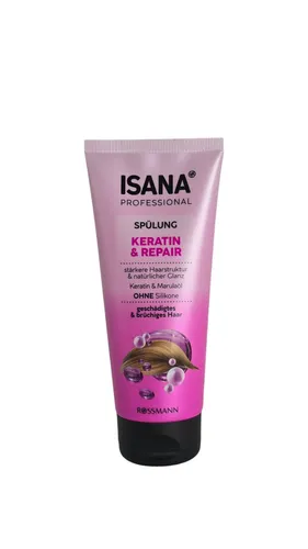 Isana Professional Spülung KERATIN & REPAIR Ohne Silikone 200ml