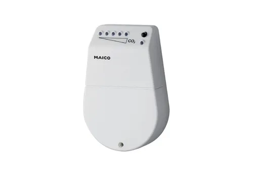 Maico CO2-Sensor SKD - CO2-Sensor zur intelligenten Steuerung von Ventilatoren, optimiert für effiziente Luftqualität. Ideal für Elektroinstallationen, mit optischer Infrarotmessung und einfacher Anzeige der CO2-Konzentration.