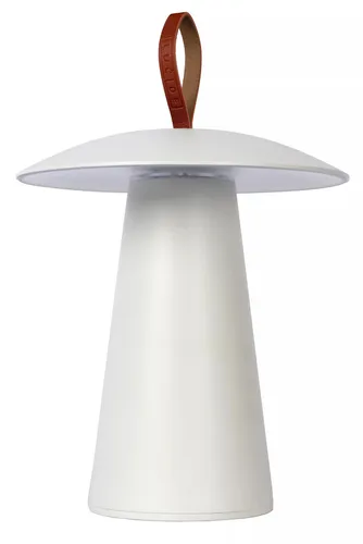 Lucide LED-AUßENLEUCHTE La Donna - Stylische Außenleuchte aus Metall in Weiß mit 3 Helligkeitsstufen und praktischem Touch-Schalter, perfekt für stimmungsvolle Beleuchtung im Garten oder auf der Terrasse.