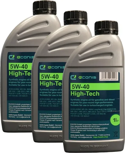 Motoröl Multipack 3x1 l 5W-40 A3/B4 SN ECANIS High-Tech synthetisch für PKW