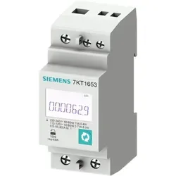 Siemens 7KT1652 SENTRON PAC1600 Messgerät - Multifunktionsmessgerät mit LCD-Display, 1-phasig, 63A, ideal für präzise Energieüberwachung und einfache Installation auf Hutschiene.