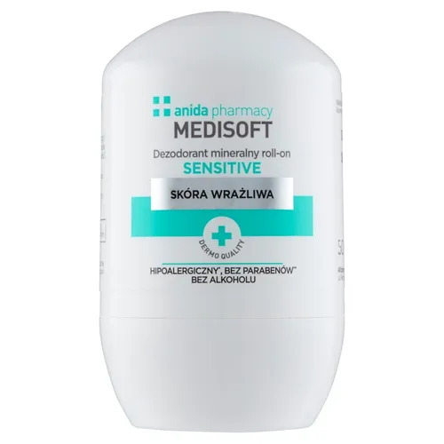 Medisoft Sensitive dezodorant mineralny roll-on 50ml Anida 5900031004020