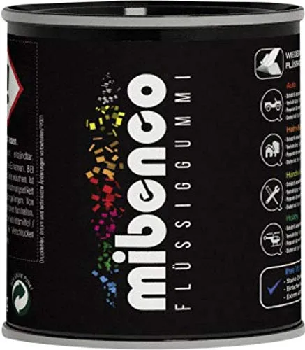 mibenco Flüssiggummi Pur Gelb Glänzend, 175 g - Vielseitige Gummibeschichtung für Handwerk und Modellbau - mibenco Flüssiggummi PUR, 175 g in gelb glänzend. Ideal für Handwerk und Modellbau. Schützt und isoliert, sorgt für rutschfeste Oberflächen. Einfache Anwendung für beste Ergebnisse.