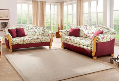 Home affaire Polstergarnitur Milano - Couchgarnituren im Landhausstil mit hochwertigem Federkern für optimalen Sitzkomfort. Ideal für gemütliche Wohnzimmer und gesellige Abende.