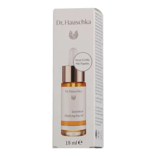 Dr. Hauschka Gesichtsöl 18 ml - Reinigungsöl für unreine, fettige Haut, reguliert die Talgproduktion und verfeinert die Poren mit natürlichen Inhaltsstoffen wie Karotte und Mandelöl.
