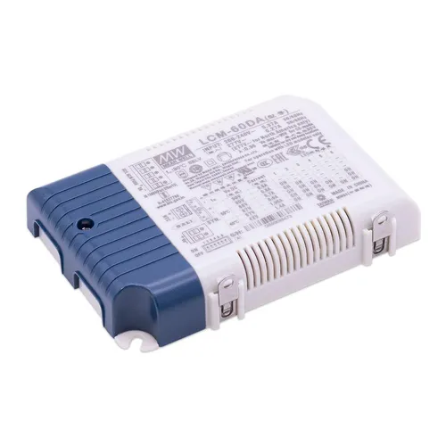 Mean Well LCM-60DA LED Treiber DALI/PUSH 60W - Schaltnetzteil mit dimmbarer Steuerung (DALI/PUSH) für flexible Lichtlösungen, ideal für professionelle Beleuchtungssysteme.