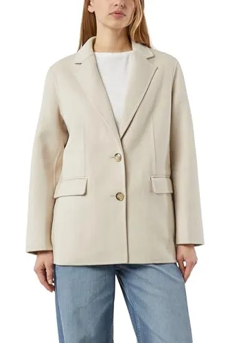 Comma Lockerer Doubleface-Blazer - Stylischer Boxy Shape Blazer im Loose Fit aus hochwertigem Twill. Ungefüttert und weich, ideal für vielseitige Looks. Mit Reverskragen und Pattentasche für einen modernen Touch.