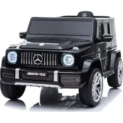 RIRICAR Kinder Elektroauto 12V Mercedes G Class - Elektrofahrzeug für Kinder mit original Mercedes Design, 2,4 GHz Fernbedienung und Sicherheitsfunktionen für ein sicheres Fahrerlebnis.