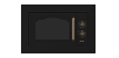 Gorenje BM235CLB Mikrowelle – 23 l, 800 W, Schwarz - Kombinierte Mikrowelle mit 23 l Kapazität und drehbarem Teller. Ideal für vielseitiges Kochen und Aufwärmen in modernem Design.