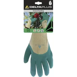 Gants Delta Plus Tricot Polycoton - Enduction Latex Paume, Doigts Et Mi-dos - Dpvv831ve0  T10