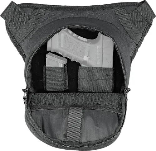 Umarex Concealed Carry Waistbag Holster - Beidseitig nutzbares Universalholster für Pistolen und Revolver bis 4", diskret und vielseitig tragbar mit Schnellzugriff