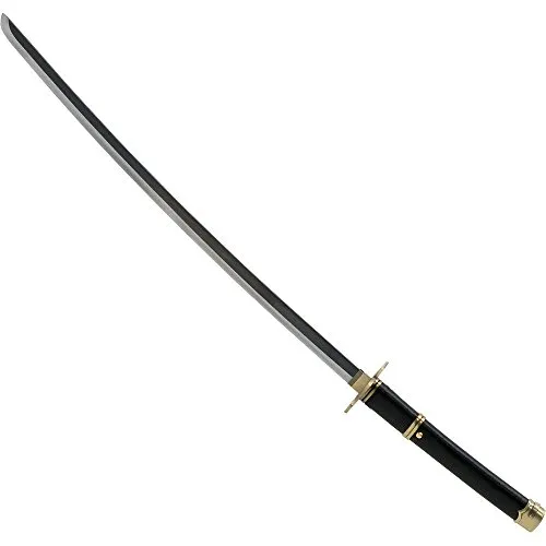 Katana Yubashiri - Schwarz-Goldene Kohlenstoffstahl-Klinge - Filme - Hochwertige Katana mit einer beeindruckenden Länge von 97cm, perfekt für Sammler und Fans von epischen Geschichten.