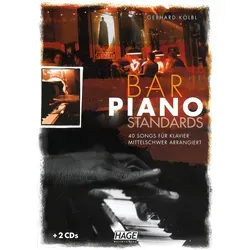 Hage - Bar Piano Standards mit 2 CDs - Bücher mit 2 CDs, ideal für Pianisten, die klassische Bar Piano Stücke erlernen und genießen möchten.