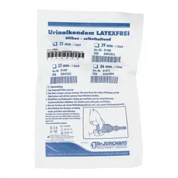 URINALKONDOM 29 mm latexfrei selbsthaftend - Latexfreies Urinalkondom mit selbsthaftender Technologie für sicheren Halt. Ideal für die diskrete Anwendung bei Inkontinenz. Hoher Tragekomfort und einfache Handhabung.