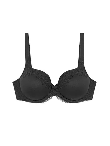 Triumph Beautyfull Darling BH WP black 70D - Klassische BHs für Damen mit softer Polsterung und detailreicher Spitzenverzierung, atmungsaktive Spacer Cup Qualität für optimalen Komfort und Halt.
