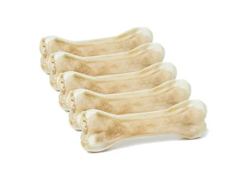 DOGBOSS DOGBOSS 100% Natur gefüllte Kauknochen, hergestellt in EU 5er Set Pansen 17 cm, Snack für: Hunde