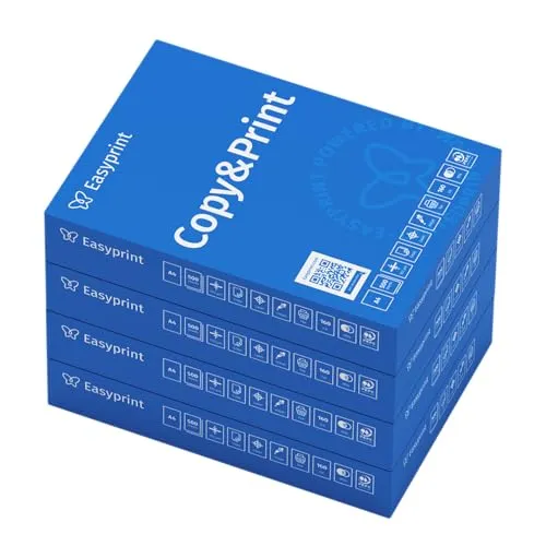 Easyprint Druckerpapier Kopierpapier 2000 Blatt 4 x 500 A4 Premium Hochweiß CIE 160 Testsieger PEFC Umweltzertifikat