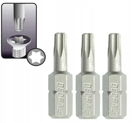 3er-Set TORX-Bits für Schraubendreher 40x25 mm