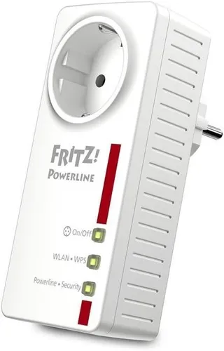 AVM FRITZ!Powerline 546E Powerline Adapterkit - Effizientes Powerline Adapterkit mit 2-Port-Switch, ideal für stabile Netzwerkverbindungen im ganzen Zuhause. Einfache Installation über Wandsteckdose.