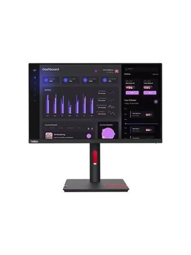 Lenovo ThinkVision T24i-30 - 23,8 Zoll FHD Business Monitor, ergonomisch mit Höhenverstellung und USB-Hub für flexibles Arbeiten