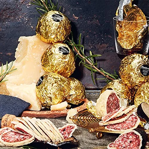 Saltufo® Gold Salamikugeln mit Sommertrüffeln, umhüllt mit extra viel Parmigiano Reggiano - 1 Pack mit 6x80g