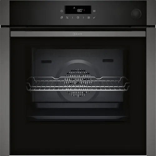 B6AVJ7AG3 Backofen 60cm - Graphite Grey, Added Steam, Pyrolyse, 8 Heizarten und 15 Automatikprogramme für perfekte Kochergebnisse