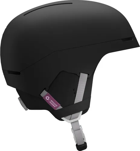 Salomon Brigade Index Skihelm - Größe 59-62CM, schwarz - Nachhaltiger Ski- und Snowboardhelm für ovale Kopfformen, vollständig recycelbar und ideal für Freeride & Freestyle.