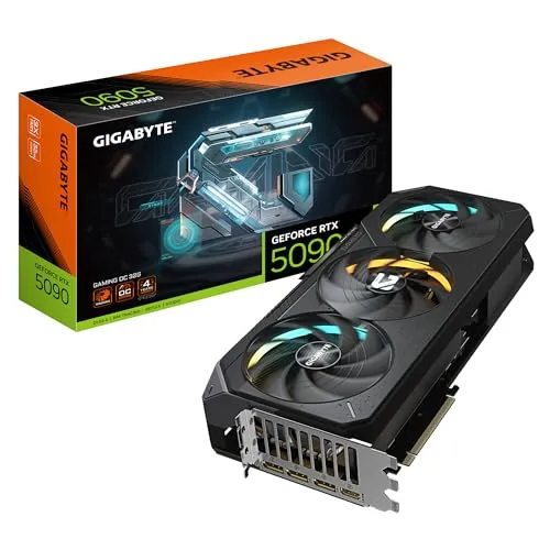 GIGABYTE GeForce RTX 5090 GAMING OC 32G Grafikkarte - Grafikkarten mit NVIDIA GeForce RTX 5090, 32 GB GDDR7-RAM und beeindruckendem Boost-Takt von 2550 MHz für ultimative Gaming-Performance.
