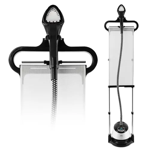 Ufesa Steamy Pad – Vertikales Dampfbügeleisen 1580W mit LCD-Bildschirm - Effizientes Dampfbügeleisen mit 1580W Leistung, 9 Dampfstufen und 1,35L Tank für bis zu 40 Minuten Dampf. Ideal für alle Kleidungsarten, kompakt und leicht zu bedienen.