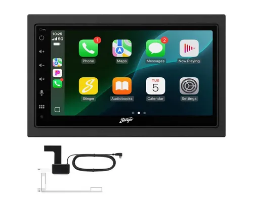 Stinger HORIZON7 Autoradio - 6,8″ HD-Mediasystem mit kabellosem CarPlay & Android Auto - Erleben Sie modernes Infotainment mit dem Stinger HORIZON7: 6,8″ HD-Touchscreen, kabelloses CarPlay/Android Auto, Bluetooth und DAB+. Ideal für komfortable Unterhaltung auf der Straße.