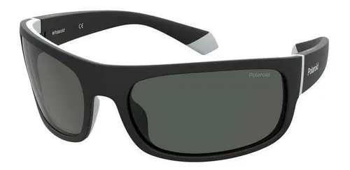 Polaroid Unisex PLD 2125/s Sonnenbrille, 08A/M9 Schwarz Grau - Sportbrillen mit UV-Schutz und modernem Design, inklusive schützendem Etui für unterwegs.
