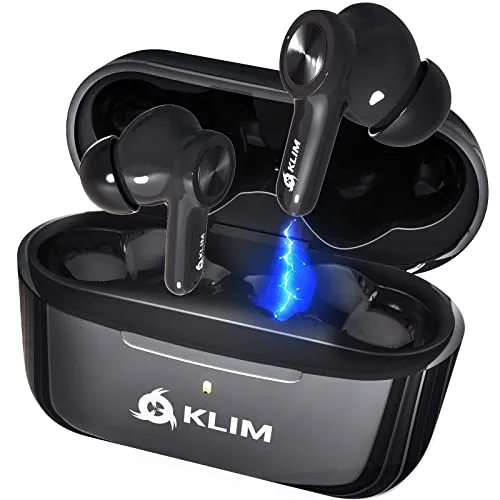 KLIM Pods V2 - Bluetooth 5.3 In-Ear Kopfhörer, hervorragende Klangqualität mit ANC und 24 Stunden Akkulaufzeit für ungestörten Musikgenuss