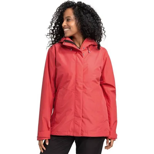 Schöffel 3in1 Jacket Style Okere Women baked rose (2675) 40 - Funktionsjacke mit wasserdichter und atmungsaktiver VENTURI Membrane, ideal für Outdoor-Aktivitäten und Alltag. Inklusive herauszippbarer Fleece-Innenjacke für flexible Nutzung bei wechselnden Wetterbedingungen.