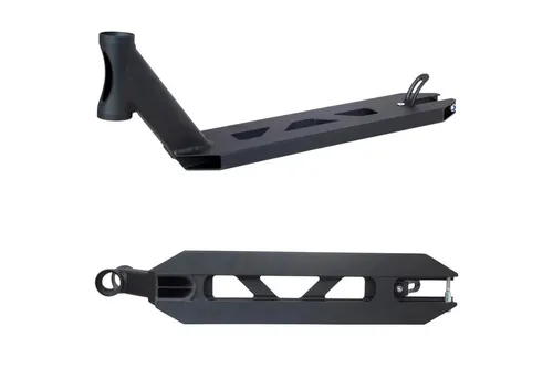 Striker Lux V2 Stunt Scooter Deck 46cm Mini Schwarz - Cityroller mit leichtem 1140g Aluminium-Deck, ideal für Einsteiger und wendig im Park. Integrierte Headtube für Stabilität und Peg Cut für individuelles Customizing.