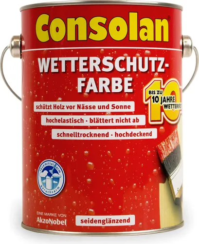 Consolan Wetterschutz-Farbe 0,75 L delfingrau