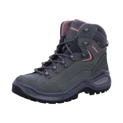 Lowa RENEGADE EVO GTX MID Ws Wanderstiefel Damen stein - 8/42 - Wanderschuhe mit GORE-TEX Membran für trockene Füße und Vibram Evo Sohle für optimalen Grip - ideal für jedes Outdoor-Abenteuer!