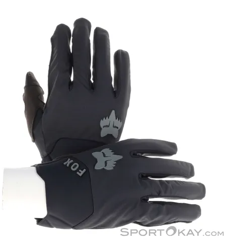 Fox Defend Wind Offroad Glove black M 31321-001-M - Fahrradbekleidung mit wind- und wasserabweisendem Material, ideal für unwegsames Gelände. Bietet hervorragenden Grip und Touchscreen-Kompatibilität für optimale Kontrolle auf den Trails.