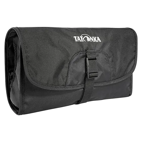 Tatonka Small Travelcare - Kulturtasche black - Faltbare Kulturtasche mit praktischen Fächern und Aufhängehaken, ideal für Ordnung auf Reisen. Perfekt für Unisex und Erwachsene.