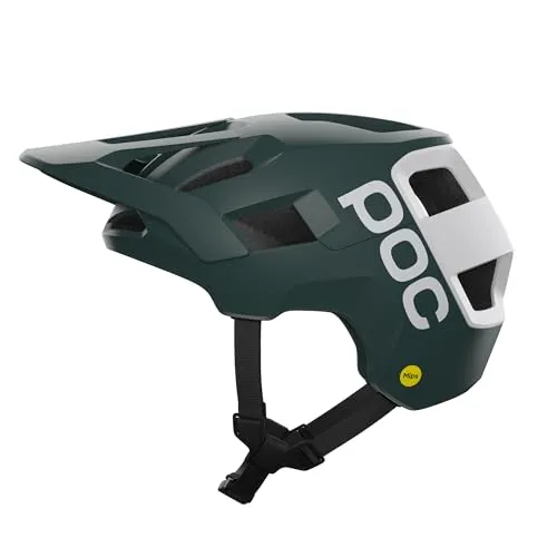 POC Kortal Race MIPS Helm – Pargasite Green Matt, S (51-54cm) - Fahrradhelm für Mountainbiker, mit innovativer MIPS-Technologie für verbesserten Schutz bei Rotationsaufprällen und integriertem NFC-Chip für schnelle medizinische Informationen im Notfall.