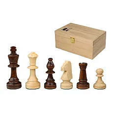 Philos 2092 - Schachfiguren Richard, Königshöhe 90 mm - Schachspiel aus Erle in eleganter Holzbox, perfekte Größe für Sammler und Spieleliebhaber, 32 Figuren für spannende Partien.