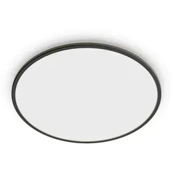 Philips SuperSlim Ceiling SSW 15W 40K Black IP54 WV - Moderne Philips Superslim Deckenleuchte, 15 W, mit IP54 Schutzklasse für feuchte Räume, ideal für Badezimmer und Küchen.