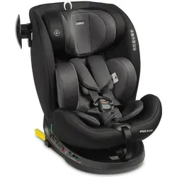 CARETERO Commo Autositz für Kinder, ISOFIX, 40-150cm, Graphit - Grau - Der CARETERO Commo Autositz bietet Sicherheit und Komfort für Kinder von 40 bis 150 cm. Mit ISOFIX-Befestigung und drehbarer Funktion für einfaches Einsetzen. Ergonomisch gestaltet mit 5-facher Neigungsverstellung.