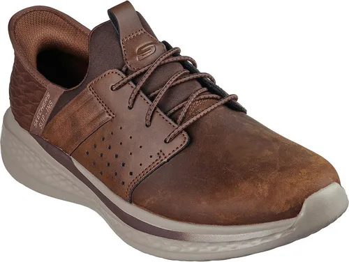 Skechers USA Men's Slade Zachary Sneaker, Braun, 48.5 EU - Herren-Sneaker mit Luftgekühltem Memory-Schaum für optimalen Komfort und entspannte Passform – ideal für den Alltag.