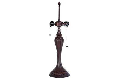 Clayre & Eef Tischlampe Tiffany Ø 17x60 cm - Stehlampe im Tiffany-Stil, ideal für individuelle Lampenschirme und sorgt für stimmungsvolle Beleuchtung in jedem Raum.