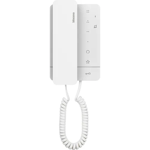 Legrand 344292 Audio-Hausstation mit Handhörer - Haus-Alarmanlagen mit 3 Sensortasten für Türöffnung und Lichtsteuerung, 16 einstellbare Ruftöne und einfache Aufputzmontage - ideal für sichere Kommunikation im Zuhause.