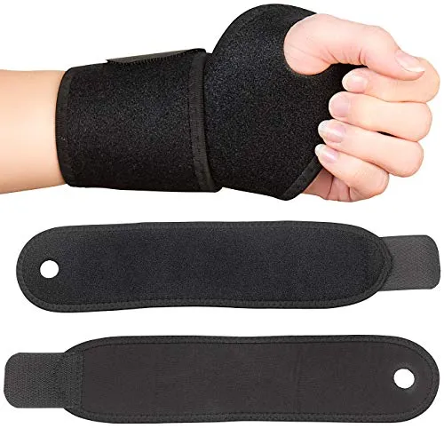 PEARL sports Handbandage: 2er-Set Handgelenk-Bandage für Kraftsport, aus Neopren, Universalgröße (Fitnessbandagen, Handgelenk Stützbandagen, Sport)